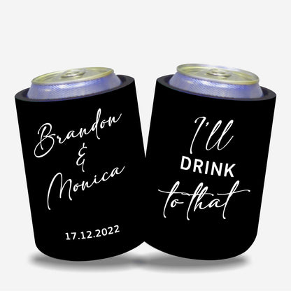 Personalized Stubby Holders Wedding 