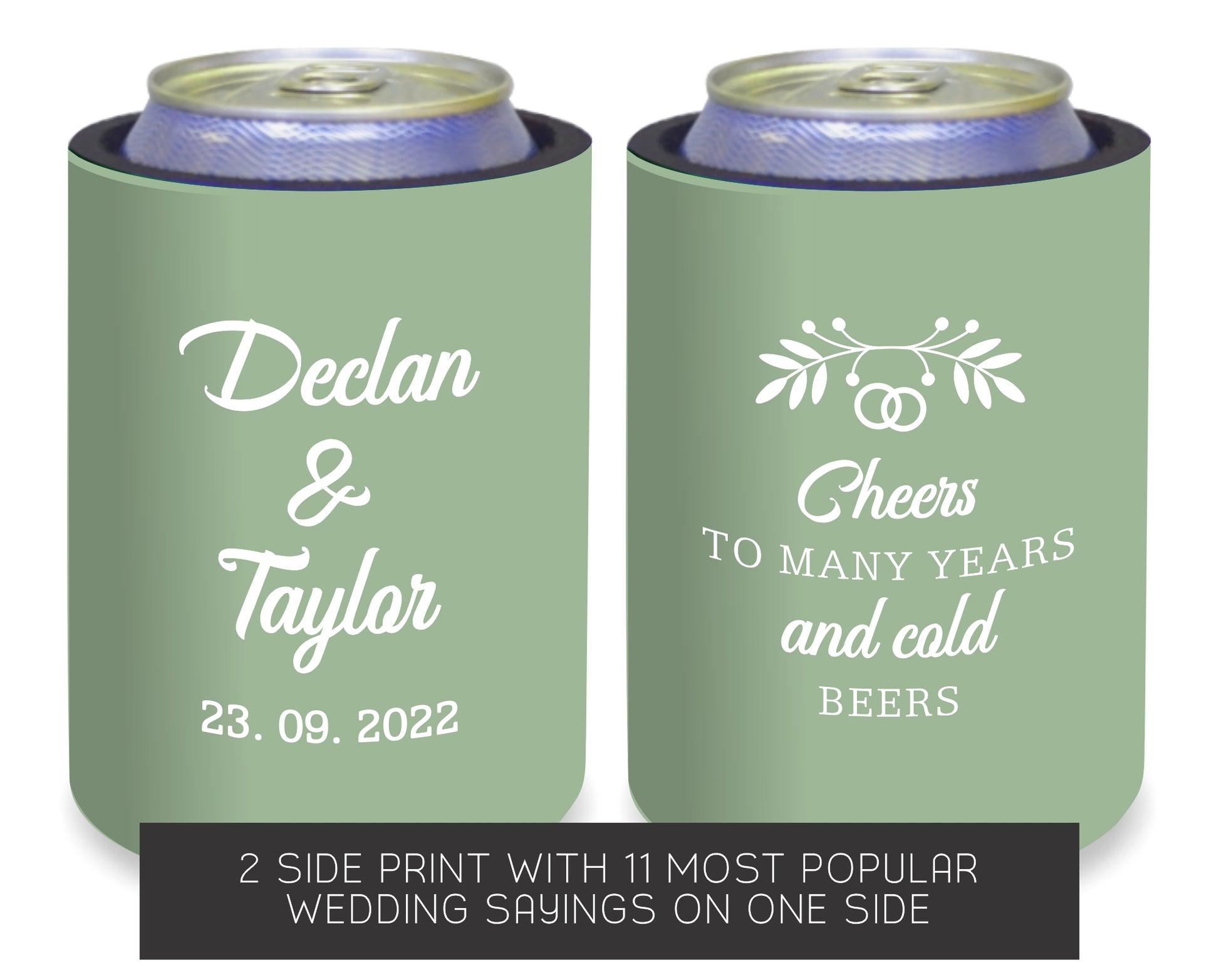 Personalized Wedding Stubby Holders