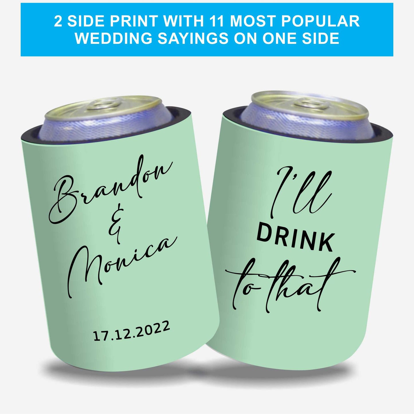 Personalized Stubby Holders Wedding 