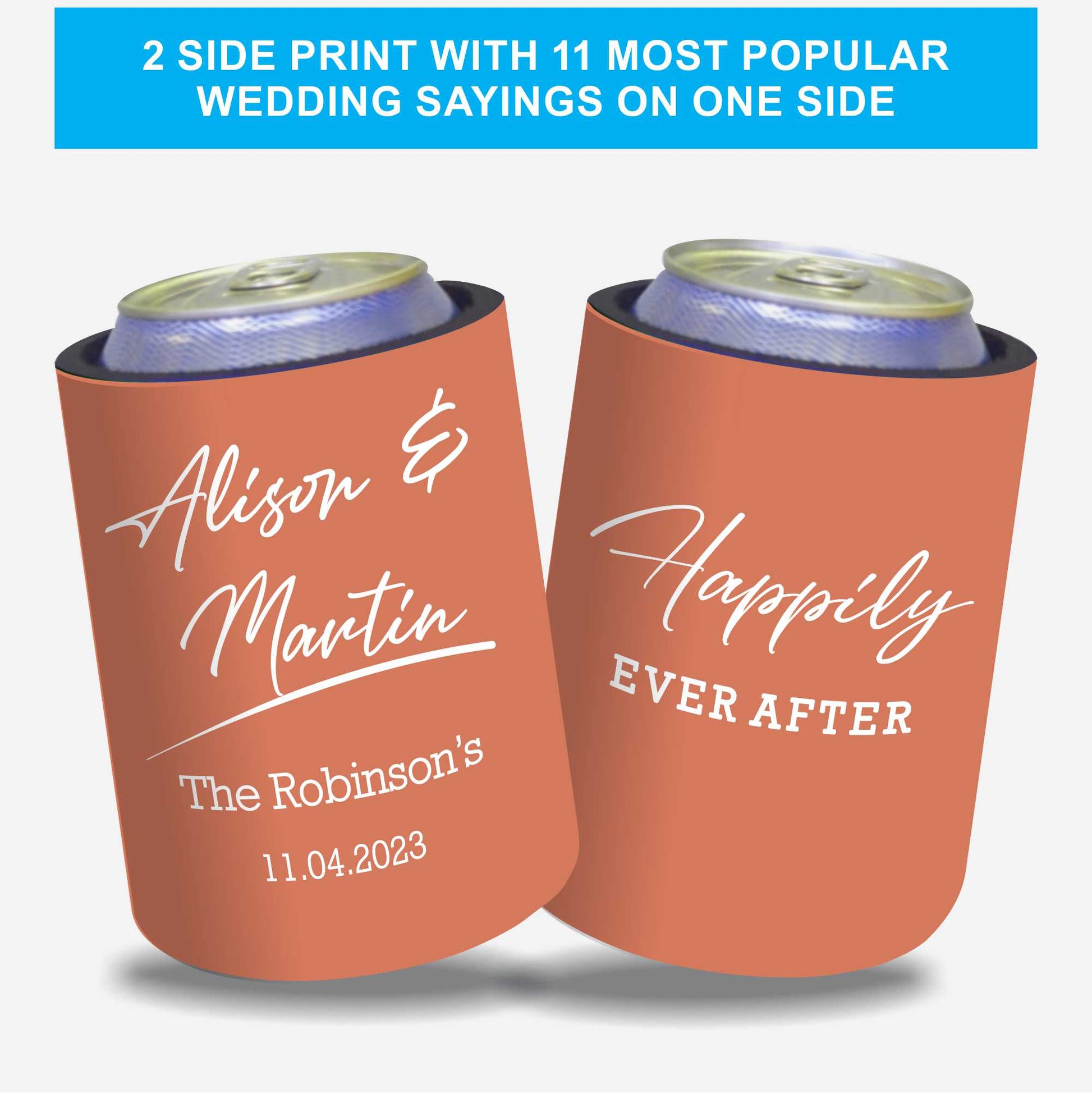 Personalized Stubby Holders Wedding 