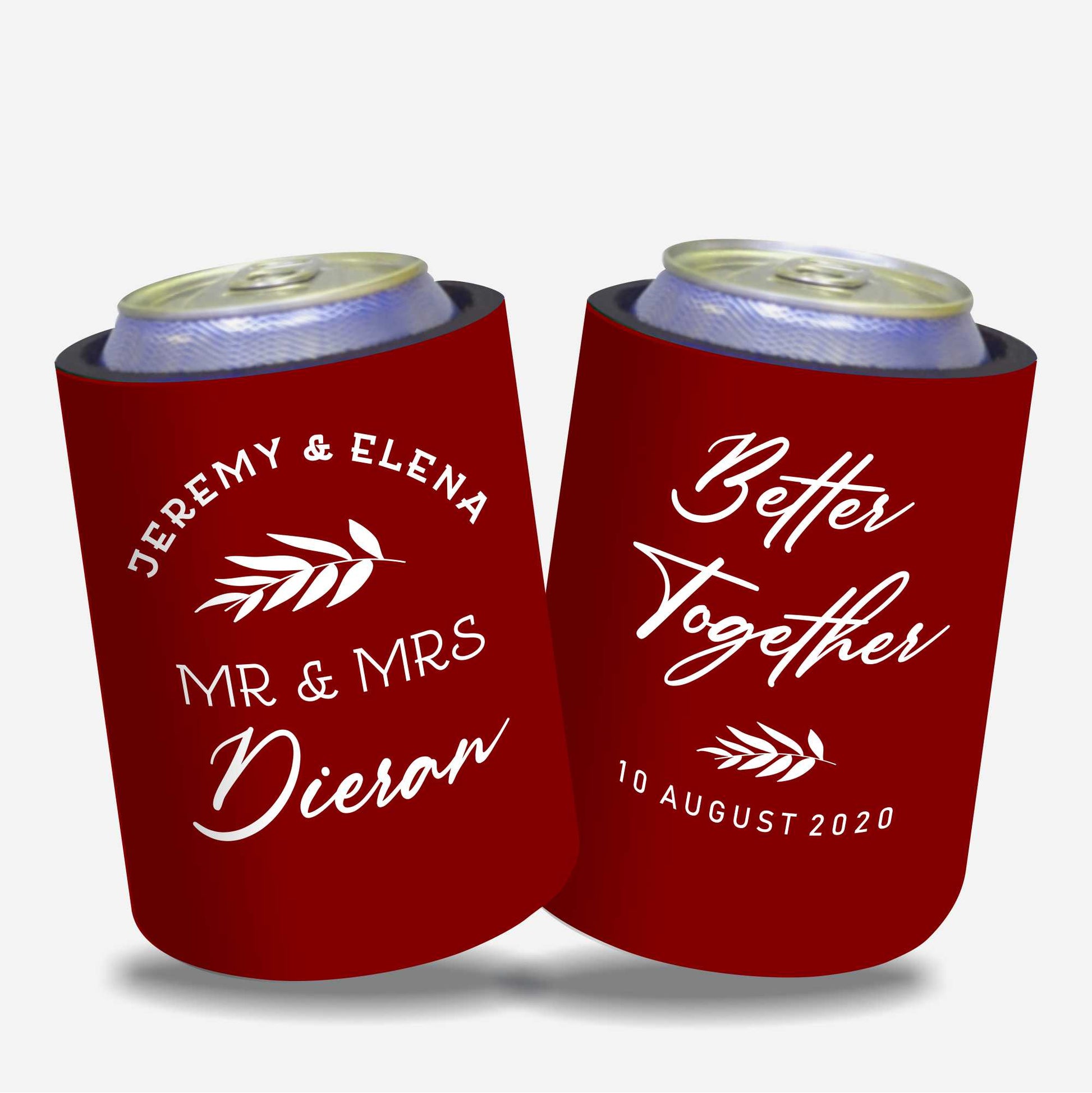 Personalised Stubby Holders Wedding