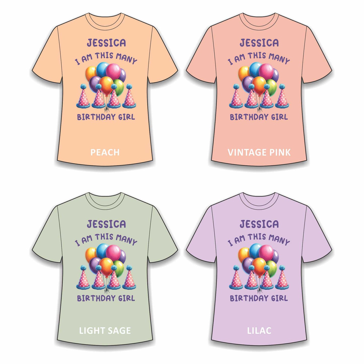 Birthday T-shirt for Girls