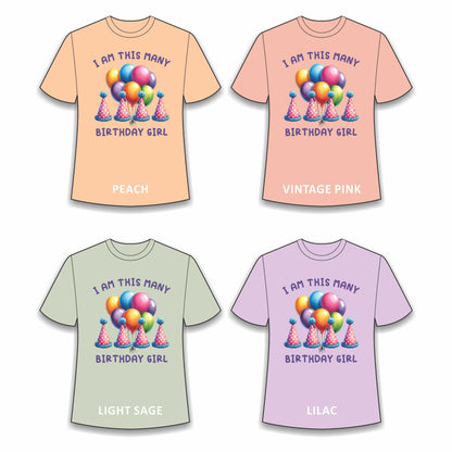 Birthday T-shirt for Girls