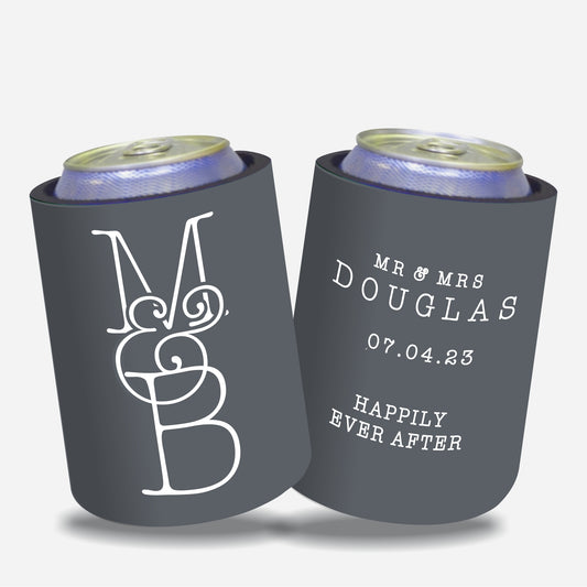 Personalised Wedding Stubby Holders  - Quantity 20 - #12 - FREE SHIPPING