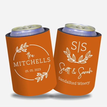 Personalised Wedding Stubby Holders - Quantity 20 - #133 - FREE EXPRESS SHIPPING.