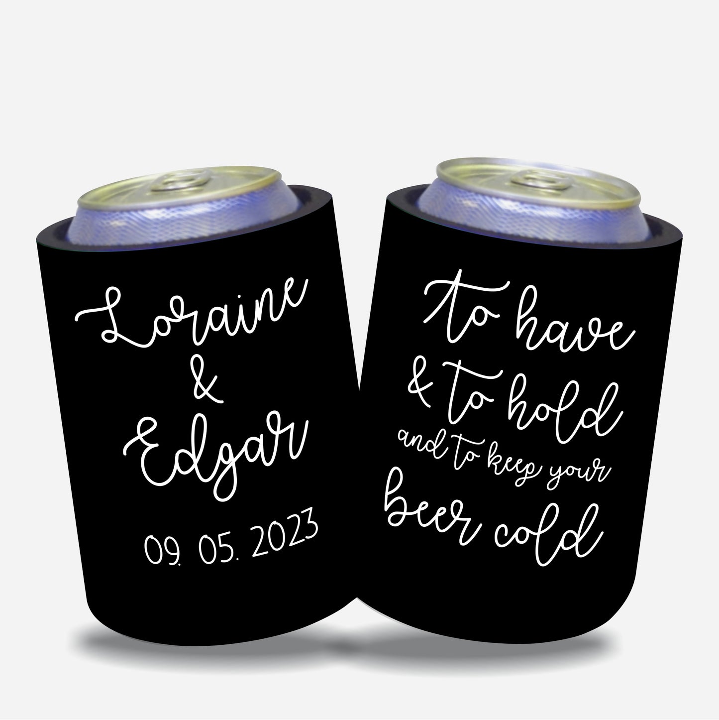 Personalized Wedding Stubby Holders - Better Together. Quantity 20 -#144 - FREE EXPRESS SHIPPING.