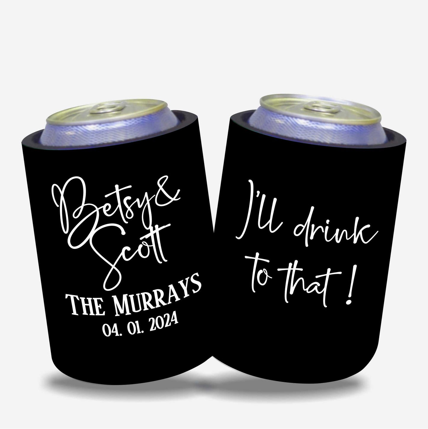 Personalised Stubby Holders Wedding