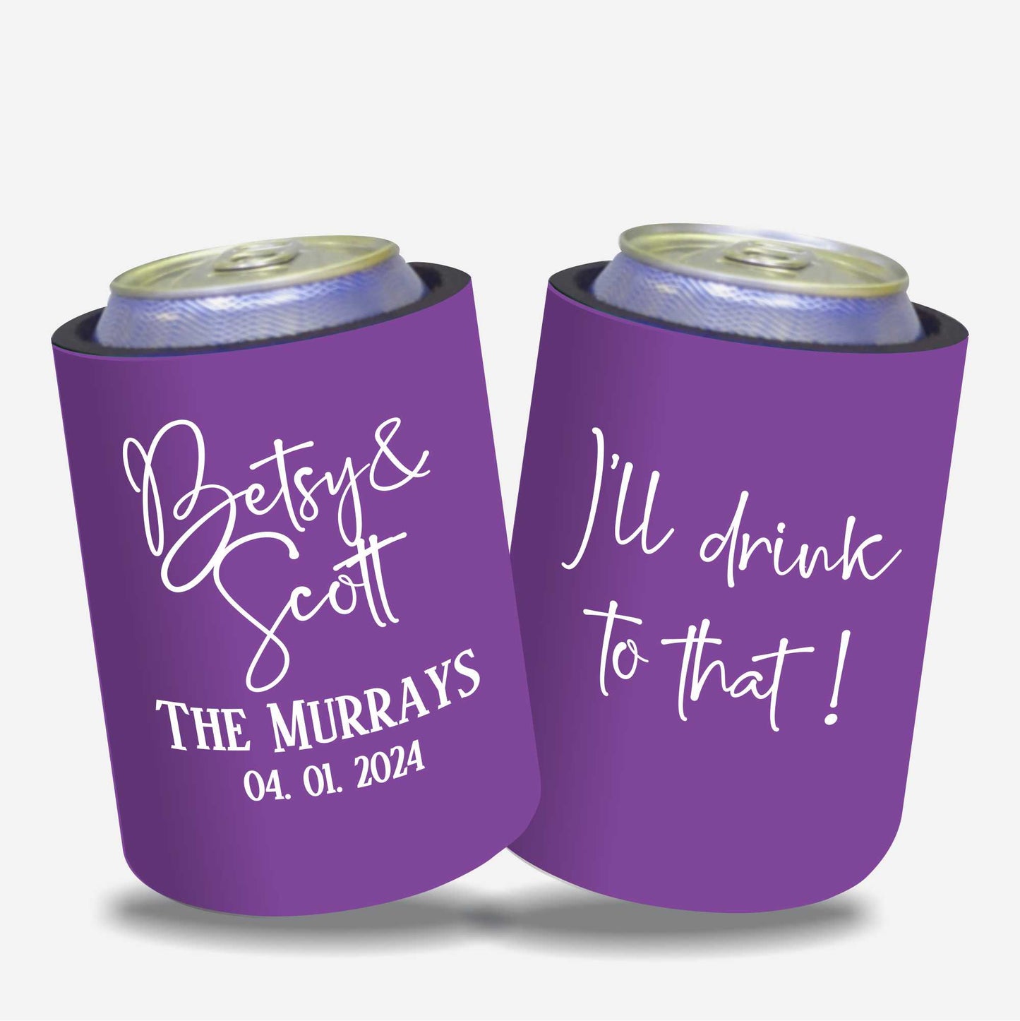 Personalised Stubby Holders Wedding