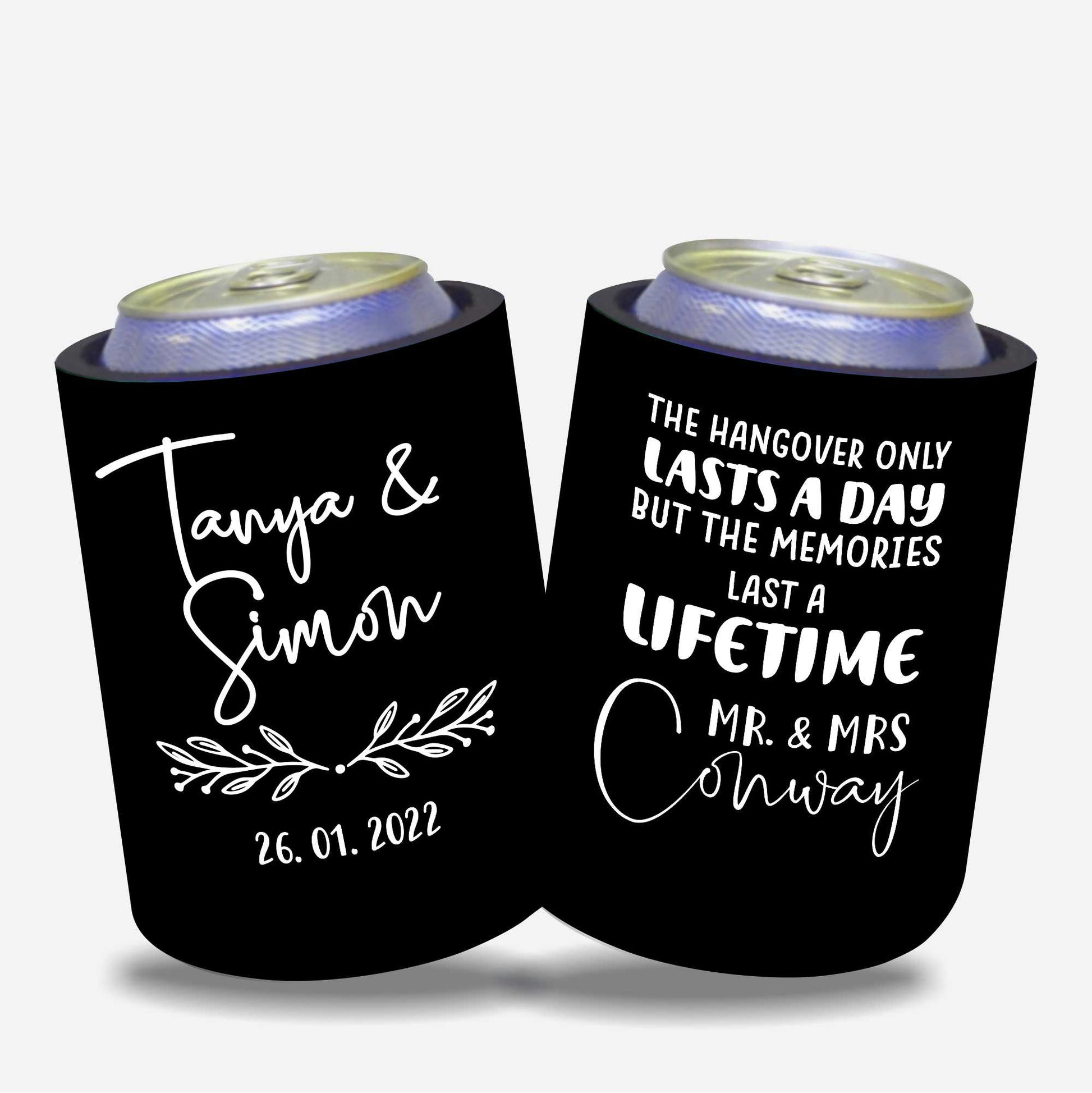 Personalised Stubby Holders Wedding