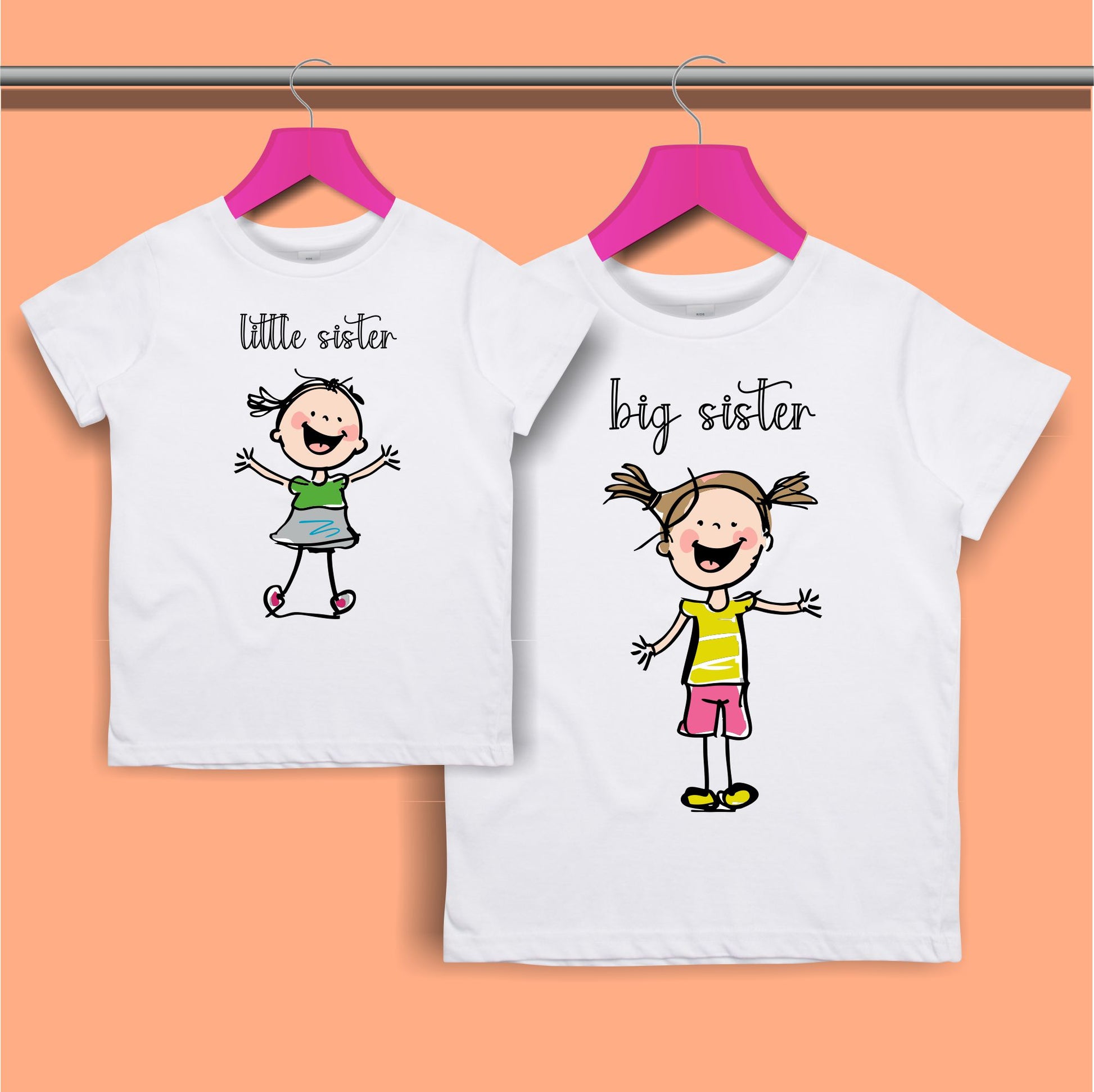 Big Sister, Little Sister T-shirt for Girls