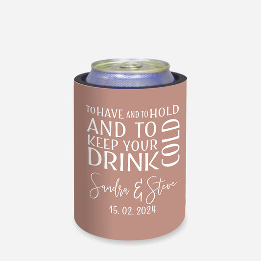 Personalized Wedding Gift Stubby Holders - Quantity 20 - #175 - FREE EXPRESS SHIPPING.