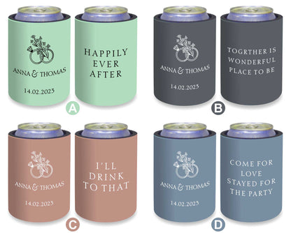 Personalised Stubby Holders Wedding