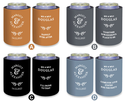 Personalized Wedding Stubby Holders