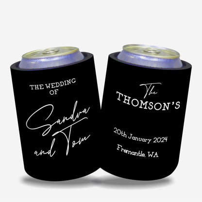 Personalised Stubby Holder Wedding 