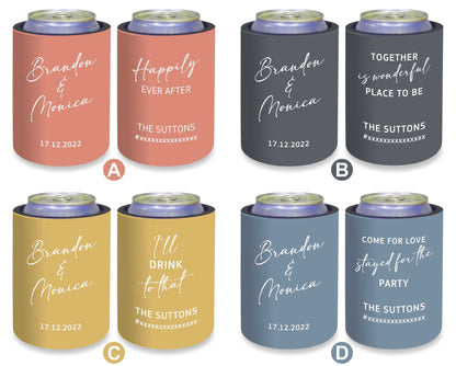 Personalized Stubby Holders Wedding 