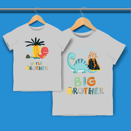 Dinosaur Big Brother Little Brother T-shirt for Boys