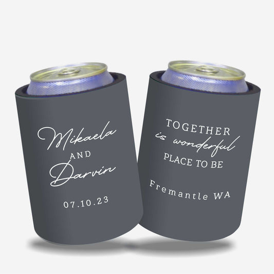 Personalised Stubby Holder Wedding 