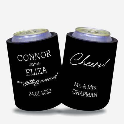 Personalized Wedding Stubby Holders - #241 - Quantity 20 - FREE SHIPPING.