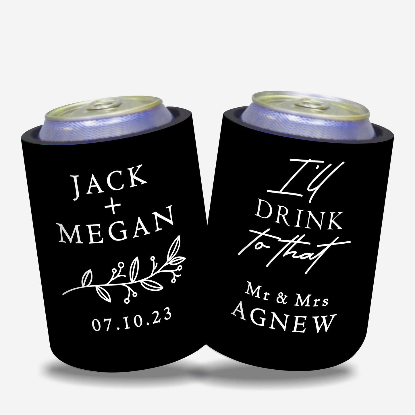 Personalised Stubby Holders Wedding