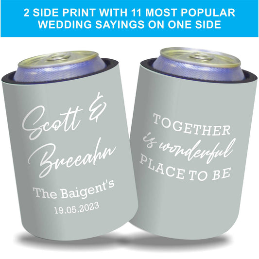 Personalised Stubby Holders Wedding