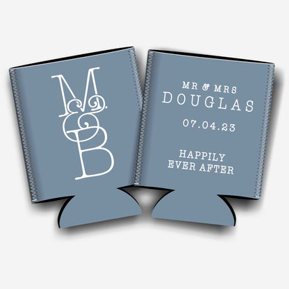 Colapsible flat-pack stubby holders wedding