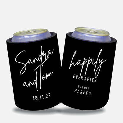 Personalized Wedding Stubby Holders with 11 most popular wedding sayings. Quantity 20 - #246 - FREE EXPRES SHIPPING.