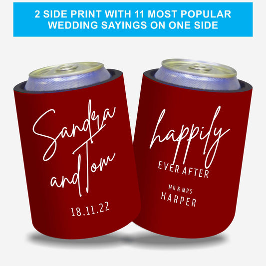 Personalized Stubby Holders Wedding 