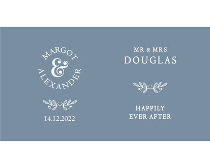 Personalized Wedding Stubby Holders with 11 most popular wedding sayings. Quantity 20 - #247 - FREE EXPRESS SHIPPING.