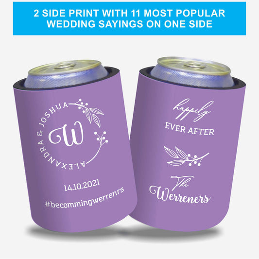 Personalised Stubby Holders Wedding