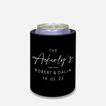 Personalised Wedding Stubby Holders - Quantity 20 - # 253A - FREE EXPRESS SHIPPING.