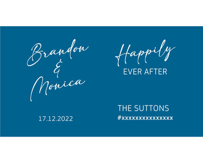 Personalized Wedding Stubby Holders with 11 most popular wedding sayings. Quantity 20 -# 253 - FREE EXPRESS SHIPPING.