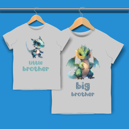 Dragon Big Brother Little Brother T-shirt for Boys 