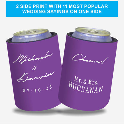 Personalized Stubby Holders Wedding 