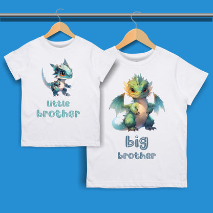 Dragon Big Brother Little Brother T-shirt for Boys 