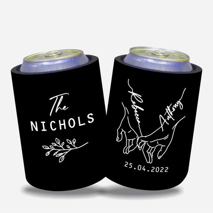 Personalised Wedding Stubby Holder - #259 - Quantity 20 - FREE SHIPPING.