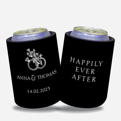 Personalised Wedding Stubby Holders - Quantity 20 - #261 - FREE EXPRESS SHIPPING.