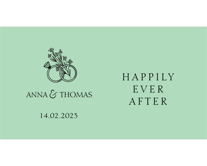 Personalised Wedding Stubby Holders - Quantity 20 - #261 - FREE EXPRESS SHIPPING.