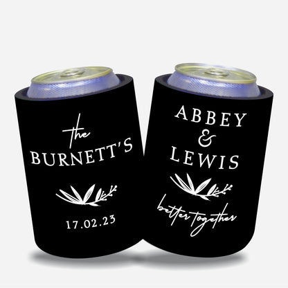 Personalised Wedding Stubby Holders  - Quantity 20 - #262 - FREE SHIPPING