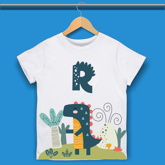 Personalised Dinosaur T-shirt for Boys