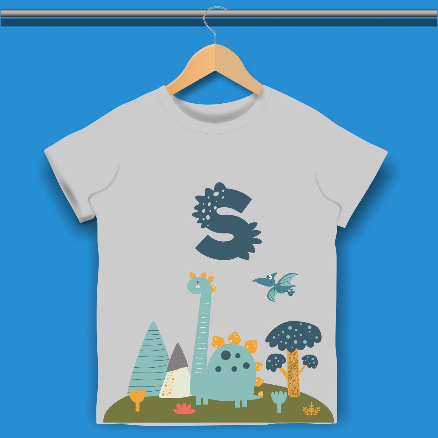 Monogramed Dinosaur T-shirt for Boys