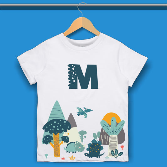 Monogramed Dinosaur T-shirt for Boys