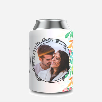 Full Colour Floral Wedding Stubby Holder / Can Cooler - Quantity of 20 - Design 29