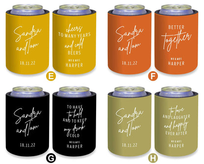 Personalized Stubby Holders Wedding 