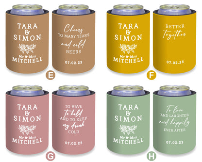 Personalized Wedding Stubby Holders