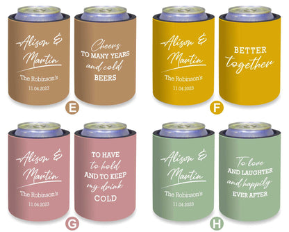 Personalized Stubby Holders Wedding 