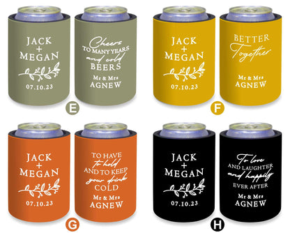 Personalised Stubby Holders Wedding