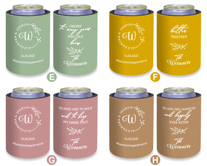 Personalized Wedding Stubby Holder