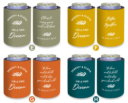 Personalized Wedding Stubby Holders