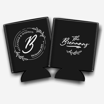 Colapsible flat-pack stubby holders wedding