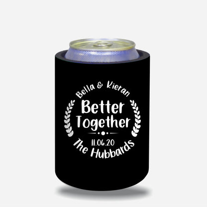 Personalized Wedding Stubby Holders - #32 - FREE EXPRESS SHIPPING.